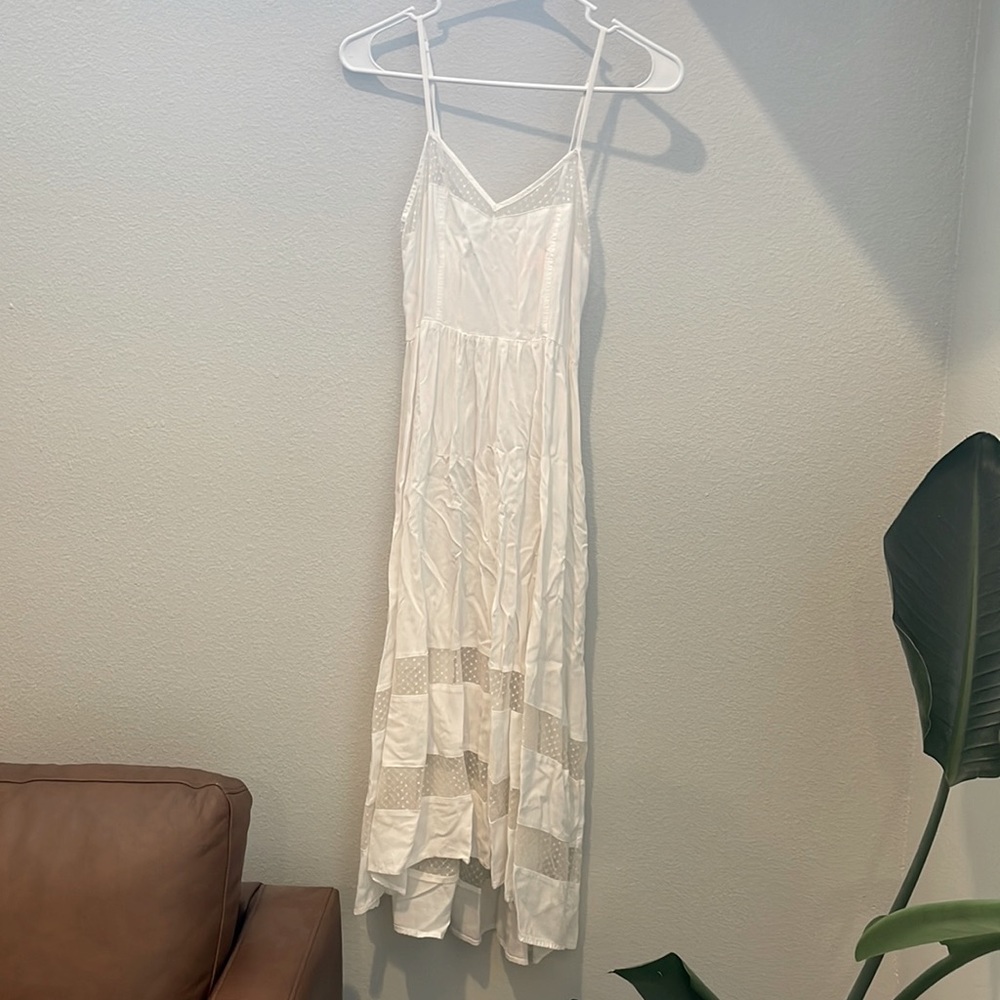 Asymmetrical maxi dress